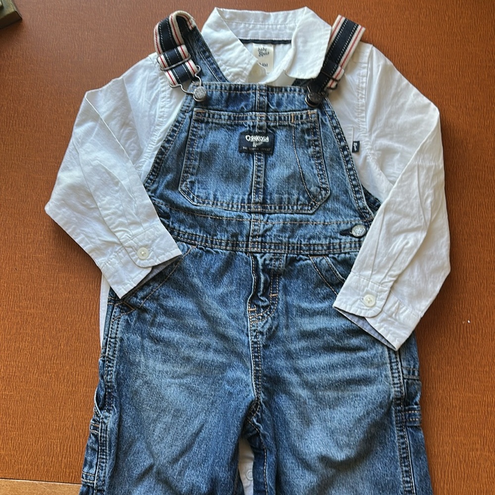 OshKosh B'gosh Blue‎ Denim Overalls for Kids